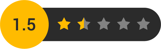 1.5 Star Rating Reviews
