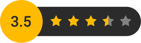 3.5 Star Rating Reviews
