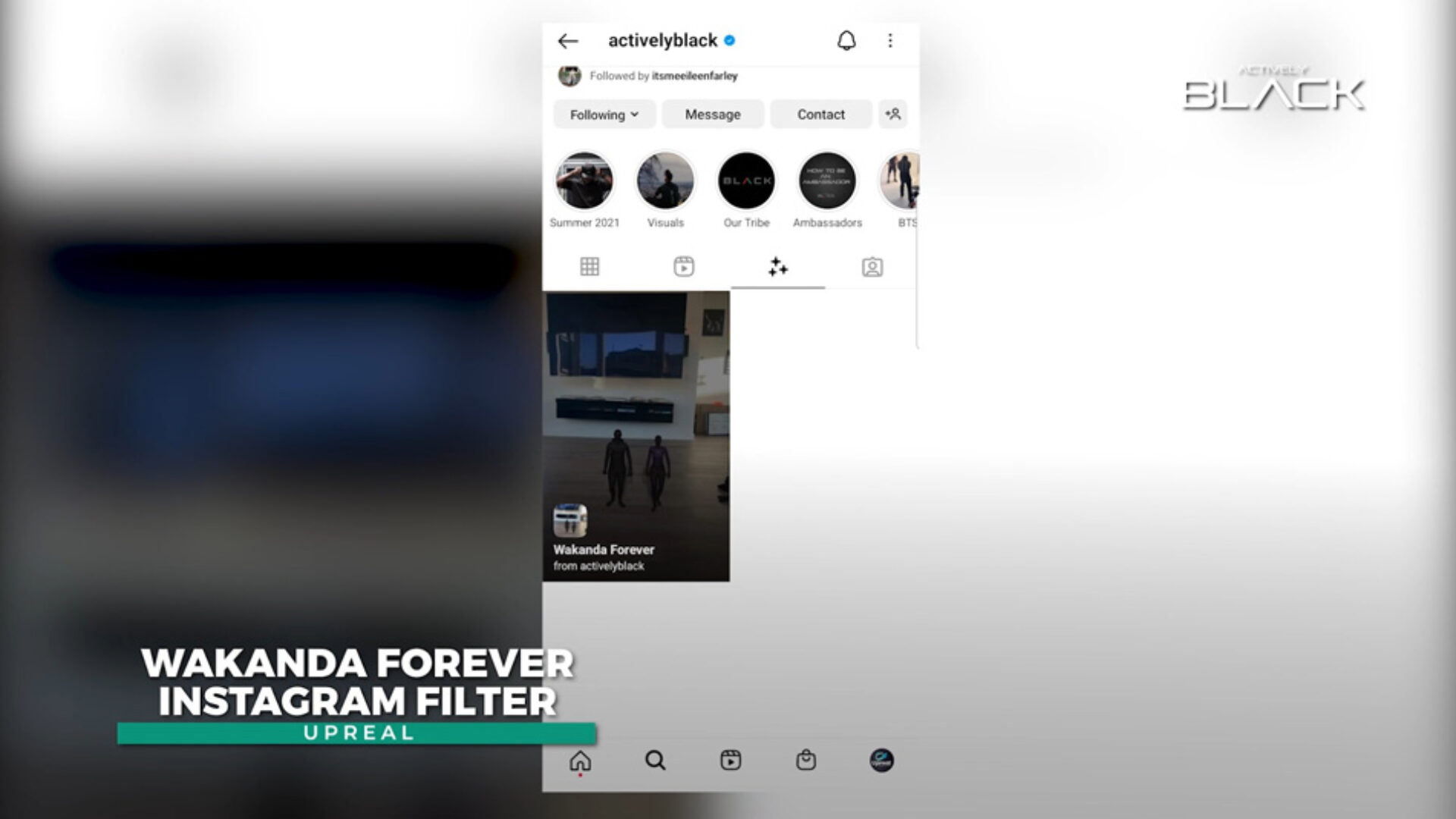 AR-services-newyork-wakanda-forever-instagram-filter-ActivelyBlack